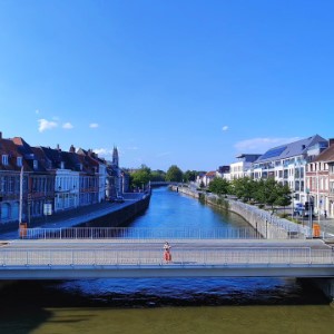 Tournai 🇧🇪 et Lille 🇫🇷 avec un du ciel bleu ‼️.#tournai #lille #france #belgium